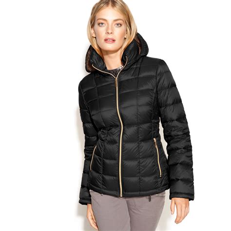 michael kors hooded puffer coat.